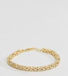 Serge Denimes Byzantine Bracelet In Solid Silver With 14k Gold Plating - Gold