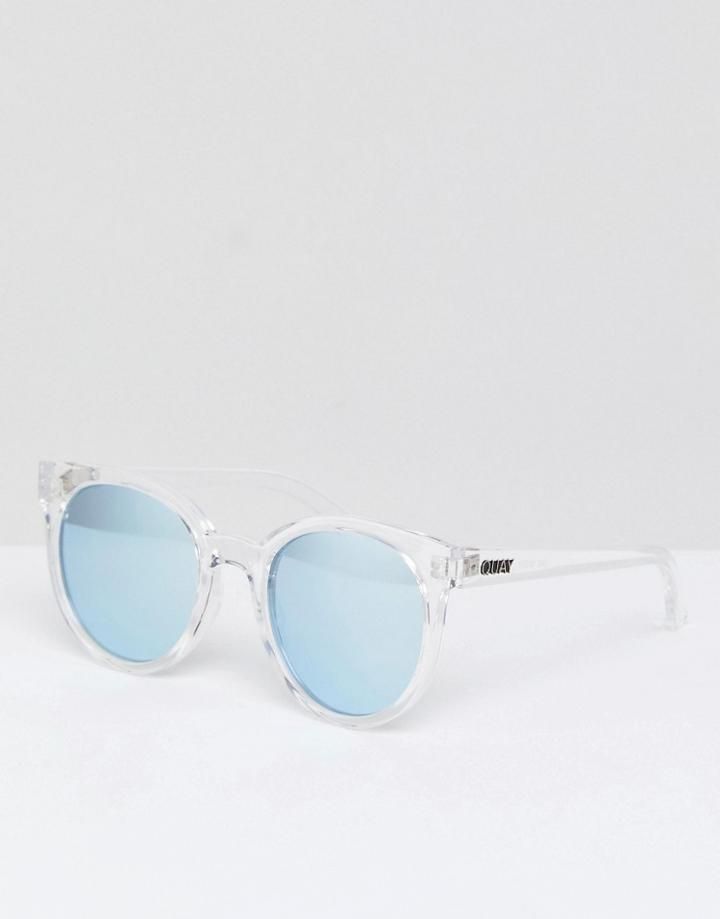 Quay Australia Like Wow Clear Frame Sunglasses - Clear