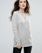 Vero Moda Sweater With V Neck - Gray