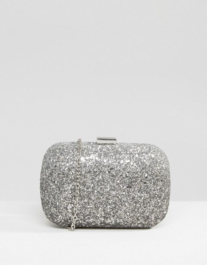 New Look Ombre Glitter Clutch - Silver