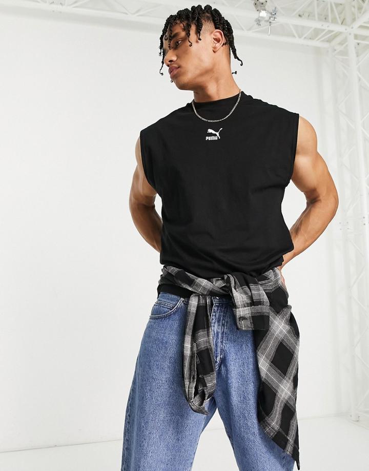 Puma Classics Tank Top In Black