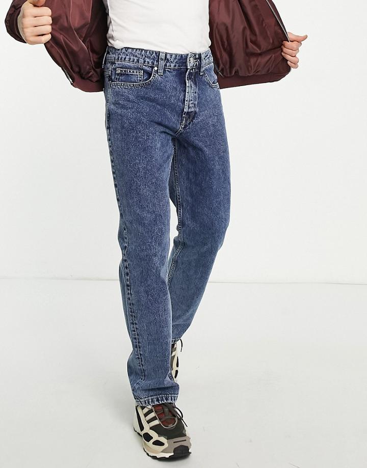 Only & Sons Edge Loose Fit Jeans In Dark Blue