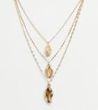South Beach 3-pack Necklaces In Gold And Faux Shell