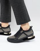 Mallet Diver Sneakers In Black & Gold - Black