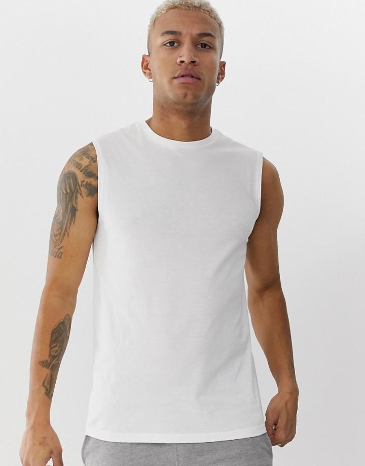 Asos Design Organic Tank Tank In White