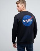 Asos Sweatshirt With Nasa Print In Black - Black