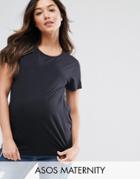 Asos Maternity Crew Neck T-shirt - Black
