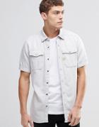 G-star Landoh Denim Shirt Short Sleeve - Cool Gray