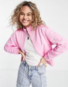 Love Moschino Logo Tape Track Top In Pink - Part Of A Set