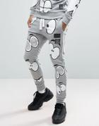 Cheats & Thieves Look Out All Over Joggers - Gray