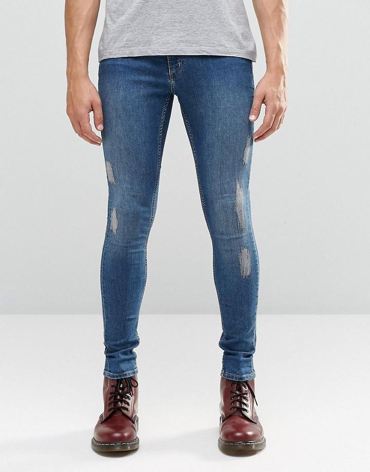 Cheap Monday Mid Spray Jeans Geek Distress - Geek