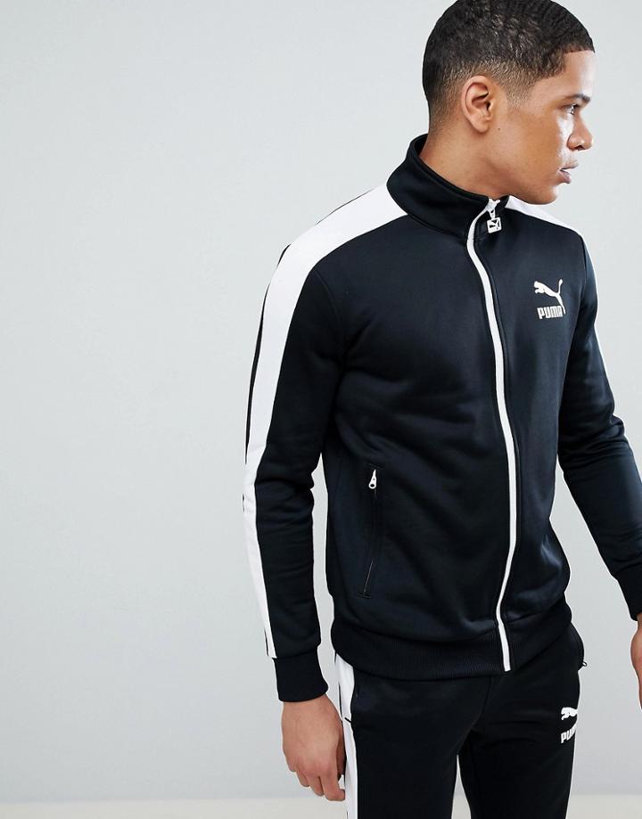Puma Archive T7 Track Jacket In Black 57265801 - Black