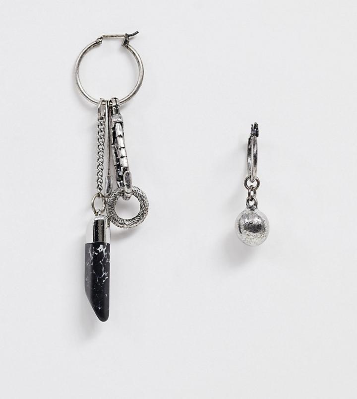 Reclaimed Vintage Inspired Statement Earring With Statement Charms And Semi Precious Stone Exclusive To Asos