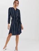 Selected Femme Stripe Mini Shirt Dress-multi