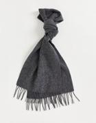 Selected Homme 100% Wool Scarf In Gray-grey