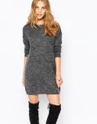 Vila Oversize Knit Dress - Gray
