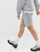 Pull & Bear Jogger Shorts In Dark Gray - Gray