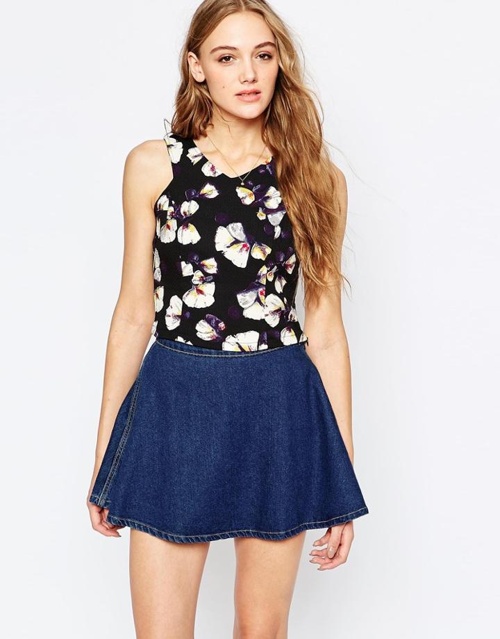 Poppy Lux Tamesha Petal Shell Top