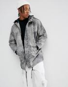 Weekday Alliance Leather Jacket - Gray