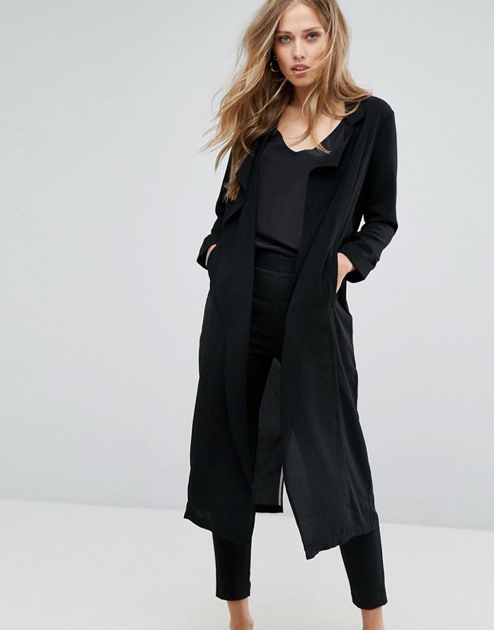 Vero Moda Relaxed Long Blazer - Black