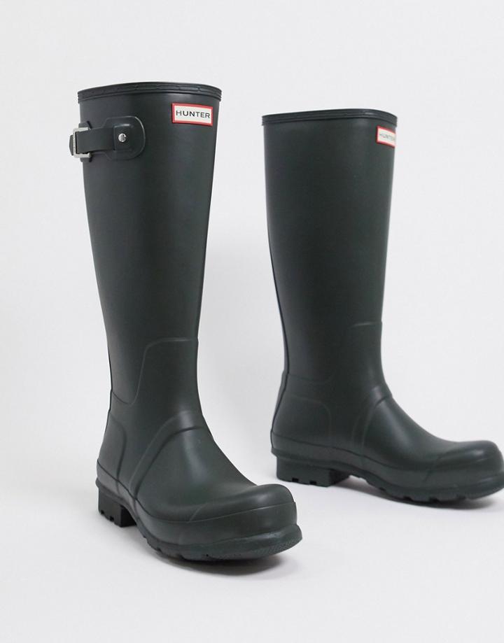 Hunter Original Tall Rain Boots In Green