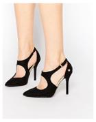 Blink Cut Out Heeled Shoes - Black