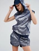 First Base Metallic Hoodie - Navy
