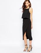Keepsake Learnt From You Midi Dress In Black - Black