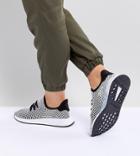 Adidas Originals Deerupt Runner Sneakers In Black And Gray - Black