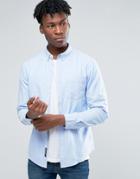 Pull & Bear Oxford Shirt In Light Blue In Regular Fit - Blue