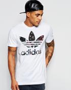 Adidas Originals T-shirt With Prism Trefoil Logo Ao3005 - White
