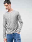 Solid Sweatshirt In Marl - Green