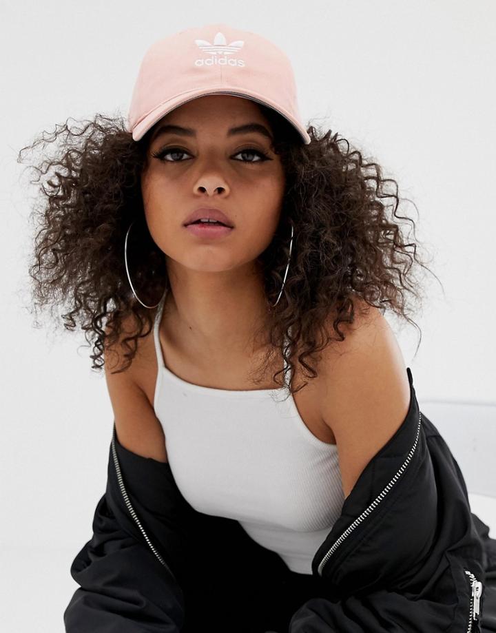 Adidas Originals Trefoil Cap In Pink - Pink