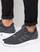 Adidas Originals Zx Flux Primeknit Sneakers In Gray - Gray