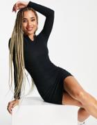 I Saw It First Jersey Mini Body-conscious Dress In Black