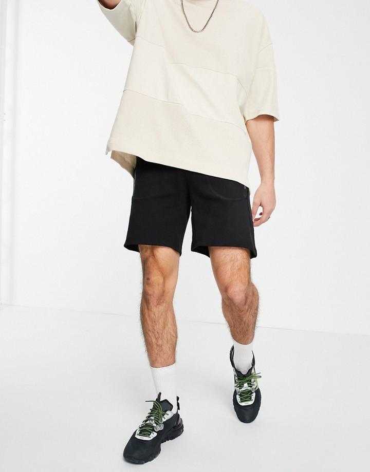 Pull & Bear Jersey Shorts In Black