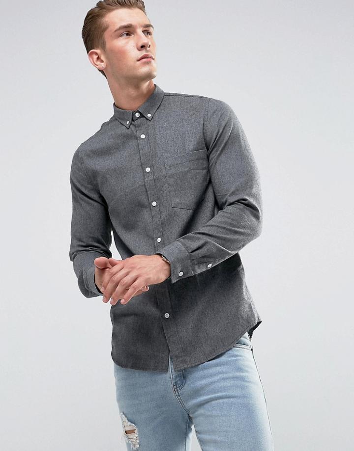 Just Junkies Chest Pocket Shirt - Gray