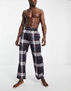 French Connection Lounge Pant In Gray Check