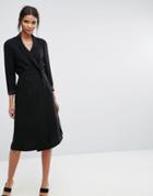 Selected Violie Long Sleeve Blazer Dress - Black