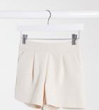 Miss Selfridge Petite Shorts Two-piece In Beige-neutral