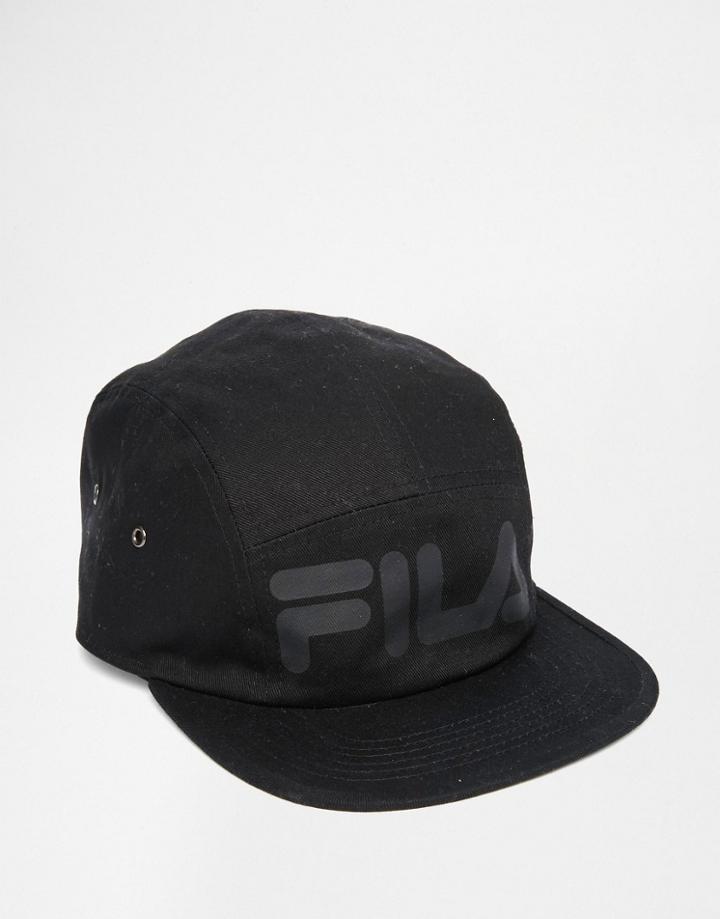 Fila Black Line 5 Panel Cap - Black