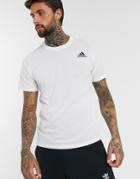 Adidas Training Freelift Sport Prime Lite T-shirt In White