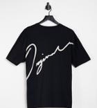Jack & Jones Originals Oversize T-shirt With Script Logo Back Print In Black Exclusive At Asos