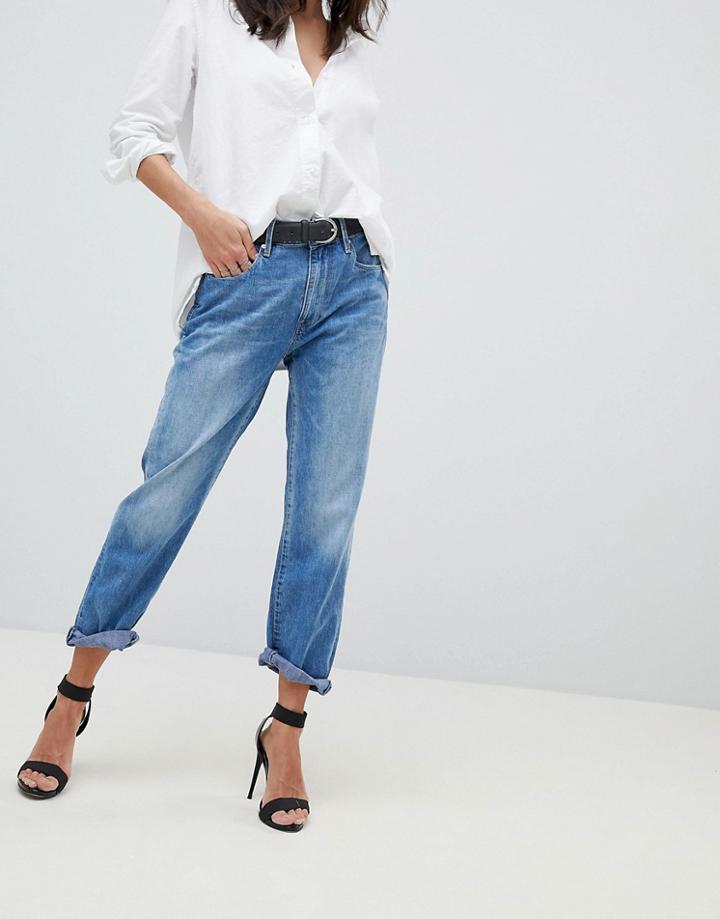 G-star 3301 Mid Rise Crop Boyfriend Jean - Blue