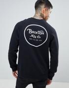 Brixton Sweatshirt With Back Wheeler Print - Navy