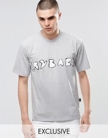 Don't Ask My Plan Slogan T-shirt - Gray