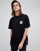 Element T-shirt With Small Logo In Black - Black