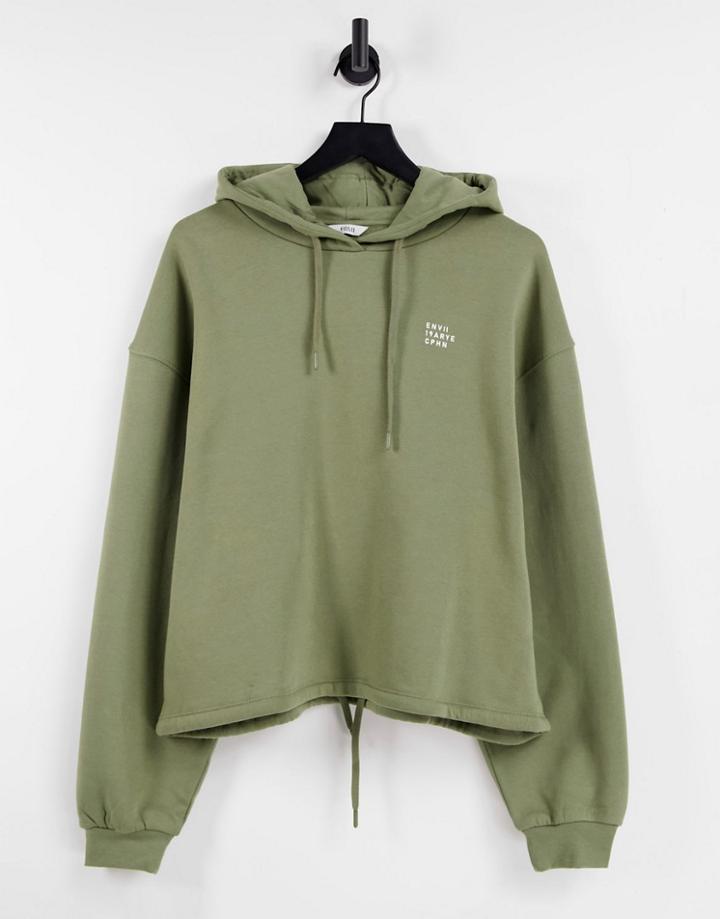 Envii Monroe Hoodie In Green-grey