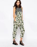 Native Rose Hendrix Flower Overall - Multi