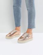 Asos Jenga Sneaker Espadrilles - Gold